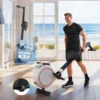 Rameur magnétique silencieux pour la maison avec 32 niveaux de résistance, application et écran LCD - Équipement de fitness facile à assembler