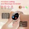 Nouvelle montre intelligente pour femmes 1.32 " écran tactile complet Bluetooth appel pression artérielle IP68 étanche NFC 7.3mm bracelet Ultra-mince