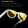 Lunettes Intelligentes Lenovo AI HD à Changement de Couleur, Caméra de Traduction Chat GPT, Appel Bluetooth, Assistant Vocal, Contrôle Musical