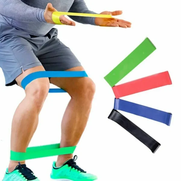 Bandes de résistance de Sport de Yoga de différentes couleurs, équipement de gymnastique TPE, bandes élastiques de Fitness à domicile, entraînement de force Pilates