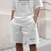 Ensemble de shorts et t-shirt à manches courtes pour homme, style streetwear, imprimé MILANO, décontracté, 2 pièces, respirant, tenue décontractée pour la maison
