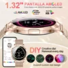 Nouvelle montre intelligente pour femmes 1.32 " écran tactile complet Bluetooth appel pression artérielle IP68 étanche NFC 7.3mm bracelet Ultra-mince