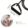 Bande de résistance avec poignées, bandes d'exercice avec poignées pour hommes et femmes, équipement de musculation à domicile