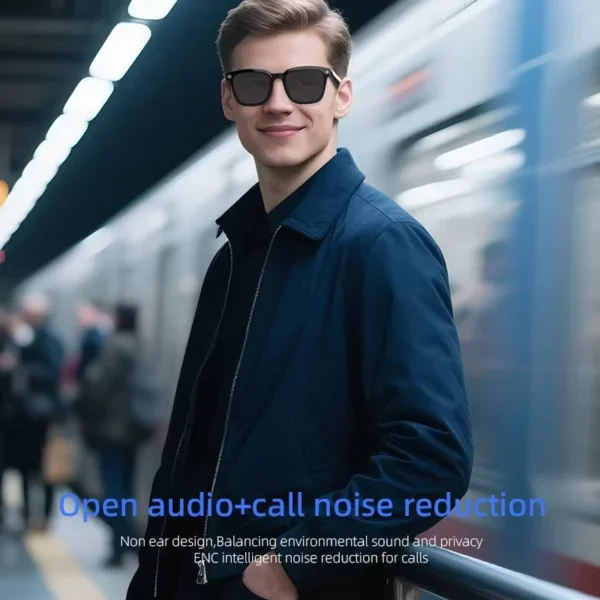 Nouvelles Lunettes Intelligentes IA 2026 avec Caméra de Prise de Vue 800W, Photo et Vidéo HD, Appel Vocal, Traduction, Étanche, Bluetooth, Lunettes de Moto IA