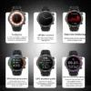 Nouvelle montre connectée GPS pour hommes, écran AMOLED HD, sport de plein air, fitness, fréquence cardiaque, NFC, étanche IP68, appel Bluetooth, montre connectée
