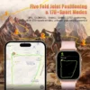 Nouvelle montre connectée sportive pour femme 2026, écran 2,01 pouces, étanche IP68K, GPS, appels Bluetooth, suivi santé et fréquence cardiaque, bracelet
