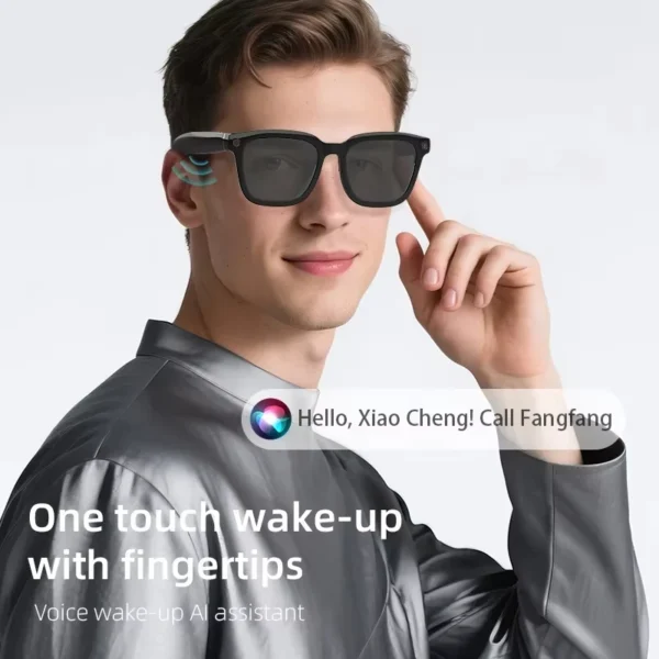 Nouvelles Lunettes Intelligentes IA 2026 avec Caméra de Prise de Vue 800W, Photo et Vidéo HD, Appel Vocal, Traduction, Étanche, Bluetooth, Lunettes de Moto IA