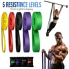 Bande de Résistance Robuste à 7 Niveaux pour Entraînement d'Agilité, Équipement de Gymnastique, Accessoires de Yoga et Pilates, Bande en Caoutchouc pour la Maison