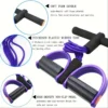 Tendeur à six tubes multifonctionnel pour fitness domestique, yoga, renforcement abdominal, bande de résistance, corde de tension, aide aux sit-ups