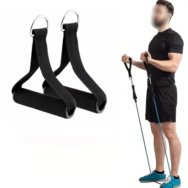 Bandes de résistance professionnelles pour exercices de gymnastique, 2 pièces, avec poignées antidérapantes, accessoires de Fitness