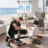 Rameur magnétique silencieux pour la maison avec 32 niveaux de résistance, application et écran LCD - Équipement de fitness facile à assembler