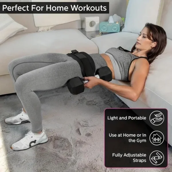 Ceinture de taille lestée réglable, pour les entraînements à domicile, l'entraînement avec haltères et le remodelage des hanches, équipement de fitness pour la maison