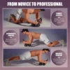 Support de coude roue abdominale roue de rebond noyau anti-dérapant entraîneur musculaire Ab avec compteur affichage roue de rouleau d'exercice de Fitness