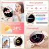 Nouvelle montre intelligente pour femmes 1.32 " écran tactile complet Bluetooth appel pression artérielle IP68 étanche NFC 7.3mm bracelet Ultra-mince