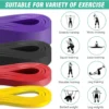 Bande de Résistance Robuste à 7 Niveaux pour Entraînement d'Agilité, Équipement de Gymnastique, Accessoires de Yoga et Pilates, Bande en Caoutchouc pour la Maison