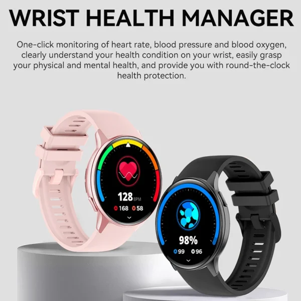 Smartwatch homme femme Fitness fréquence cardiaque pression artérielle piste BT appel étanche 2026 nouvelle montre intelligente