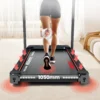Tapis de course pliable pour la maison : réglage de l'inclinaison de 0 % à 12 %, vitesse de 1 à 14 km/h, capacité de charge de 150 kg, ultra-silencieux, écran LED, 12 programmes d'entraînement, équipement de fitness à domicile