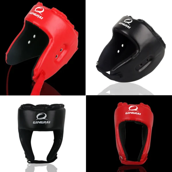 kf-H4ddc7d6c5a09459f9ae596658ba3edd6F Adulte hommes femmes professionnel MMA tête équipement coup de pied boxe gardes de protection tête protecteurs couvre-chef Sparring lutte casque