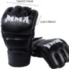 Gants de boxe pour MMA, Muay Thai, combat libre, Taekwondo, entraînement au sac de frappe, gants de boxe demi-doigts