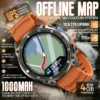 Nouvelle Montre Connectée GPS 2026 avec Cartes Hors Ligne, Altimètre, Batterie 1000 mAh, Étanchéité 10 ATM, Appel Bluetooth, Mémoire 4 Go, pour Hommes et Activités Sportives en Extérieur