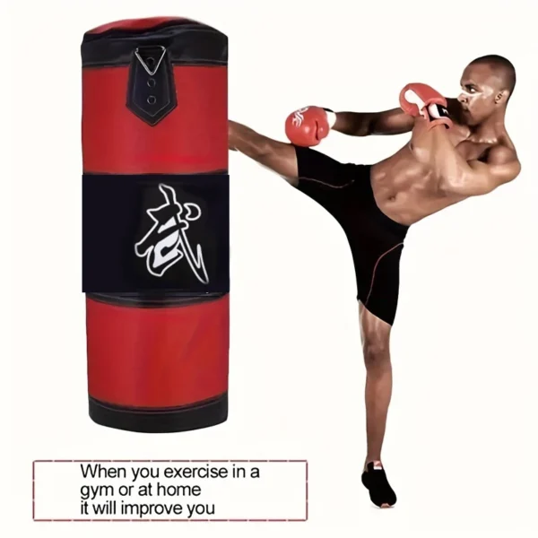 Sac de sable de frappe, sac de boxe lourd avec crochet de plafond, chaîne en acier, entraînement physique MMA Kickboxing Muay Thai karaté Taekwondo