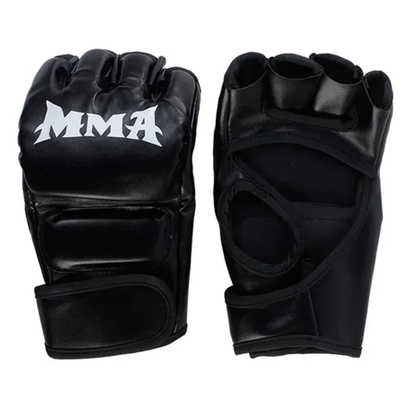 Gants d'entraînement de boxe professionnels, coussin en cuir demi-doigt pour adultes, Sanda boxe UFC, sac de sable d'entraînement, jointures