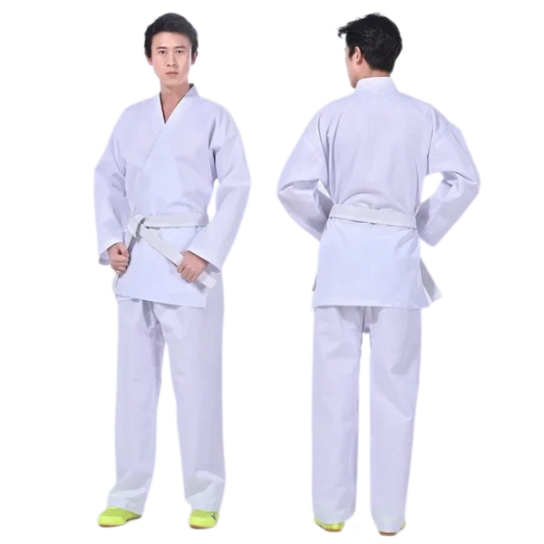 Équipement de karaté à manches longues trempé, uniforme Gi, jéet kune do, taekwondo, melon al, enfants et adultes