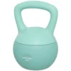 Pese Russe 6 kg Kettlebell Remplie d'Arène Métalique et Mangue Antiglissante pour Entraînement à domicile 19x19x28 cm Vert