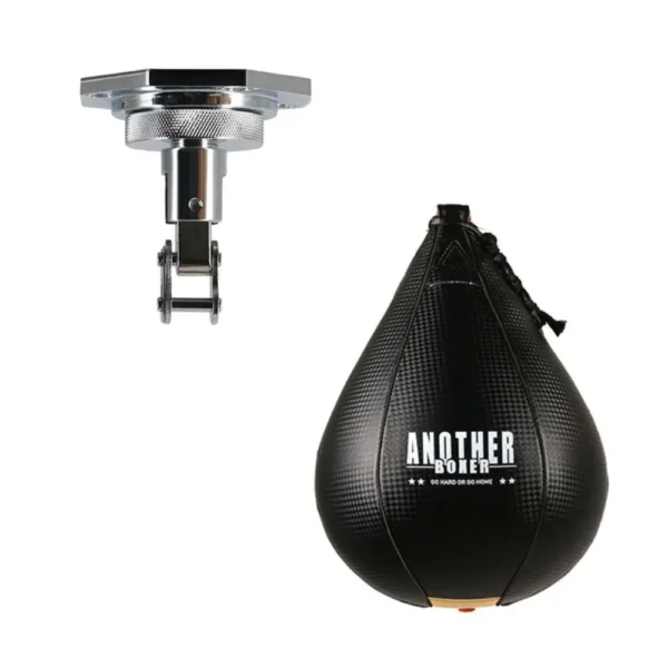 Ballon de vitesse de boxe en forme de poire avec motif de tapis, entraînement de boxe pour la vitesse et la coordination, compatible avec la base de spinner