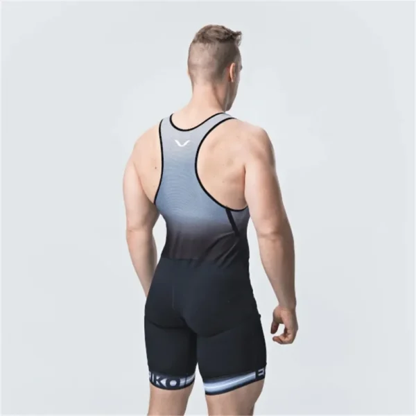 Hommes Powerlift bretelles costume lutte Singlets combinaison body maillots de bain Sport Fitness vêtements course Speedsuit collants