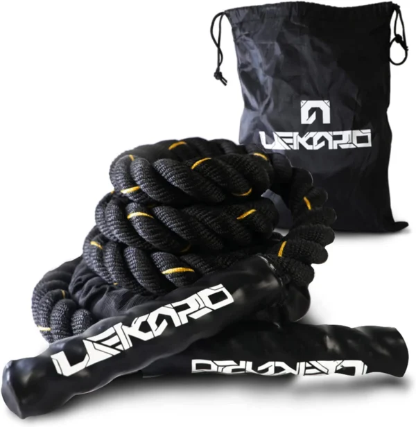 Corde à pondérée 18 mm x 3 M 2lb, pour Fitness, lourd, 10 pieds, pour femmes et hommes, entraînement au combat, Fitness