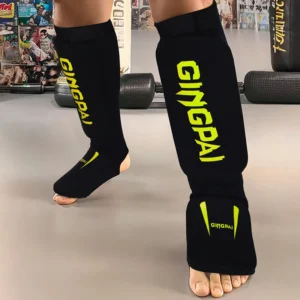 Protège-tibia en coton, équipement de protection du pied, soutien de rinçage, leggings de boxe, karaté, Sanda, Taekwondo, Muay Thai