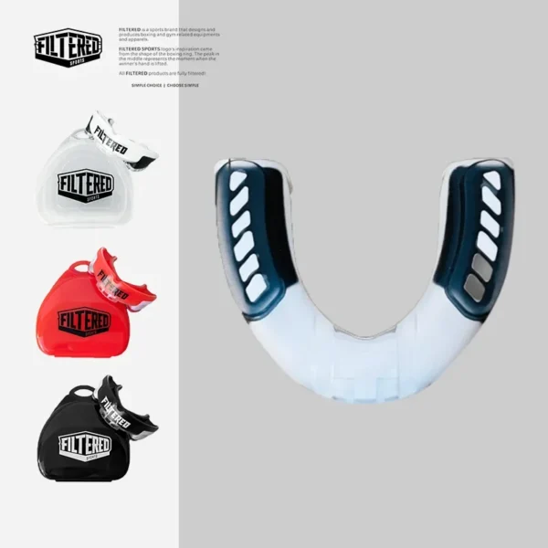 Protège-dents de boxe thaïlandaise pour adultes, protège-dents de sport filtré, protection de rugby, entraînement MMA, rapide, gastronomie