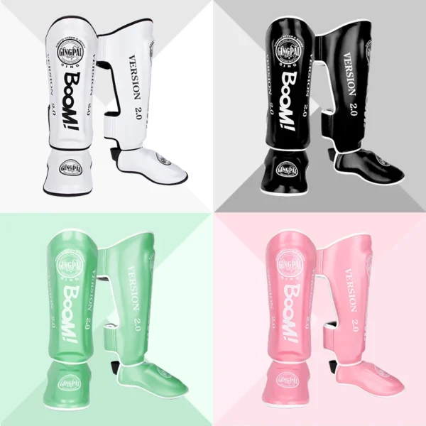 Muay Thai protège-jambes Sanda combat avec pieds dos protège-tibia boxe épaissi combat équipement de protection cheville Taekwondo