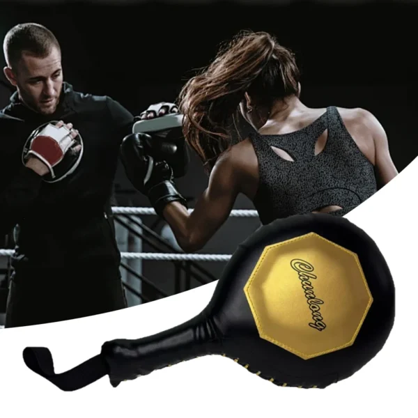 Palettes de cible de boxe, coussinets de cible MMA, poignée antidérapante, pagaies de poinçonnage avec sangle élastique pour la boxe MMA Muay Thai