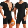 Combinaisons de Sauna pour hommes, combinaisons de transpiration chaude, entraîneur de taille, perte de poids pour Fitness, exercice de gymnastique, vêtements d'entraînement, body brûlant les graisses