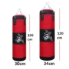 Sac de frappe lourd pour la boxe avec crochet de plafond et chaîne en acier – Entraînement fitness MMA, Kickboxing, Muay Thai, Karaté, Taekwondo