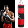 Sac de frappe lourd pour la boxe avec crochet de plafond et chaîne en acier – Entraînement fitness MMA, Kickboxing, Muay Thai, Karaté, Taekwondo