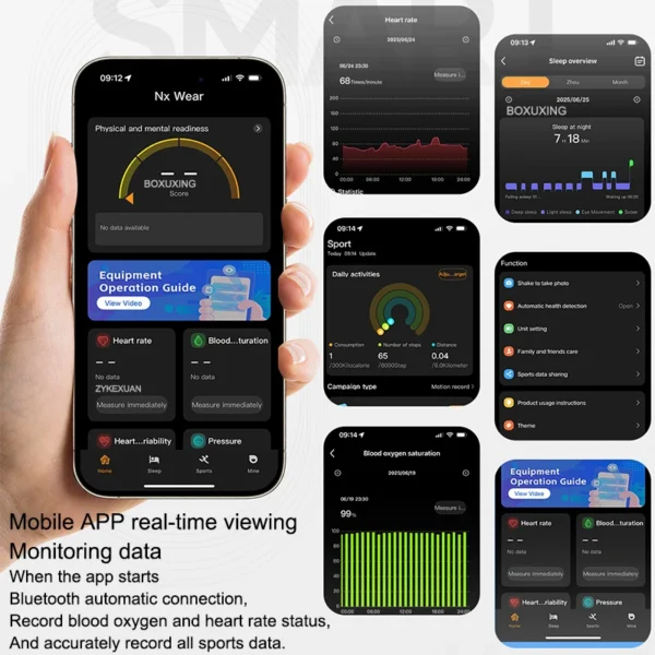 Nouveau bracelet intelligent de suivi de la forme physique, étanche IPX8, moniteur de fréquence cardiaque, moniteur de sommeil, podomètre, rappel d'appel, montre connectée pour hommes et femmes