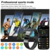 Nouveau bracelet intelligent de suivi de la forme physique, étanche IPX8, moniteur de fréquence cardiaque, moniteur de sommeil, podomètre, rappel d'appel, montre connectée pour hommes et femmes