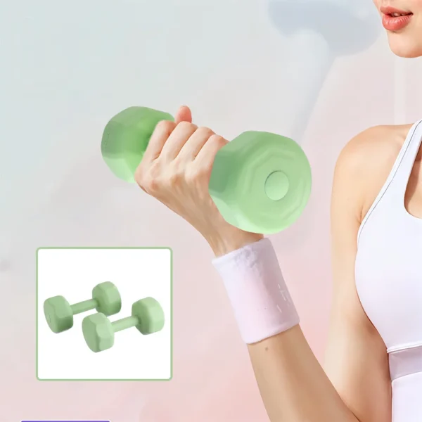 Ensemble d'haltères pour femmes, 2kg, pour entraînement aérobique, musculation, salle de sport, fitness à domicile, 1 pièce