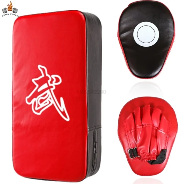 Ensemble de coussinets et mitaines de boxe 2 en 1, coussinets de frappe et gants d'entraînement pour adultes, Kickboxing de gymnastique à domicile pour jeunes, perceuses MMA