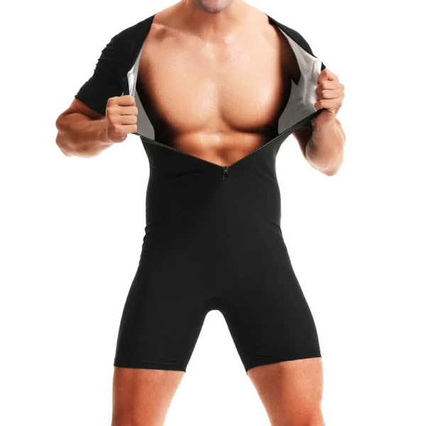 Combinaisons de Sauna pour hommes, combinaisons de transpiration chaude, entraîneur de taille, perte de poids pour Fitness, exercice de gymnastique, vêtements d'entraînement, body brûlant les graisses