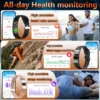Nouveau bracelet intelligent de suivi de la forme physique, étanche IPX8, moniteur de fréquence cardiaque, moniteur de sommeil, podomètre, rappel d'appel, montre connectée pour hommes et femmes