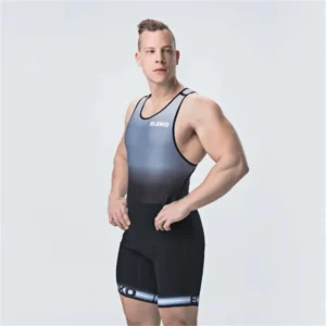 Hommes Powerlift bretelles costume lutte Singlets combinaison body maillots de bain Sport Fitness vêtements course Speedsuit collants