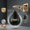 Ballon de vitesse de boxe en forme de poire avec motif de tapis, entraînement de boxe pour la vitesse et la coordination, compatible avec la base de spinner