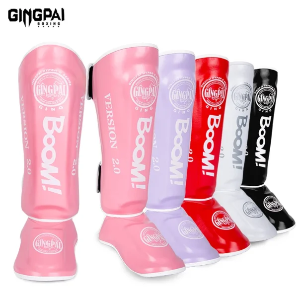 Muay Thai protège-jambes Sanda combat avec pieds dos protège-tibia boxe épaissi combat équipement de protection cheville Taekwondo