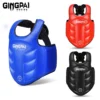 kf-S82a0b66491ac4725a23e1687beb409c7L Protection de poitrine boxe MMA Kickboxing, gilet de protection des Arts martiaux WTF, bouclier côtelé réversible, uniforme d'entraînement de cible de Taekwondo