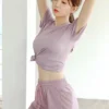 Ensemble de course pour femmes, vêtements de fitness d'été, exercice de yoga, populaire, séchage rapide, mince, amincissant, respirant, course du matin en plein air