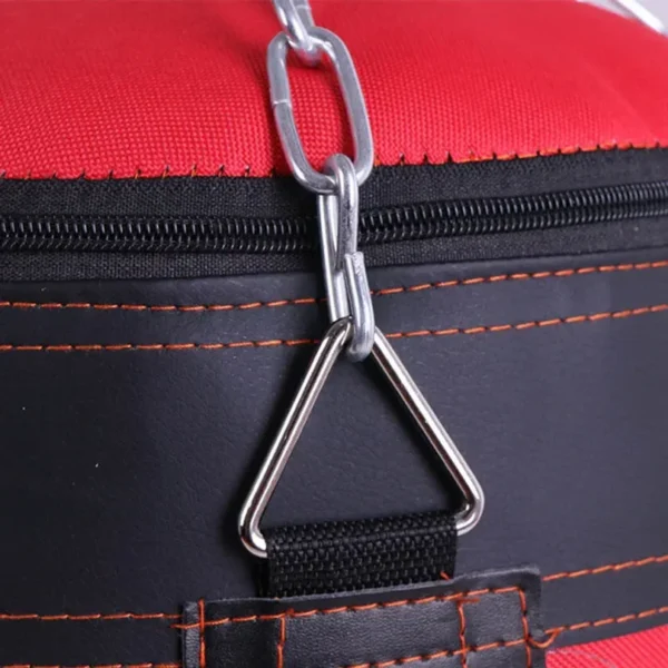 Sac de frappe lourd pour la boxe avec crochet de plafond et chaîne en acier – Entraînement fitness MMA, Kickboxing, Muay Thai, Karaté, Taekwondo